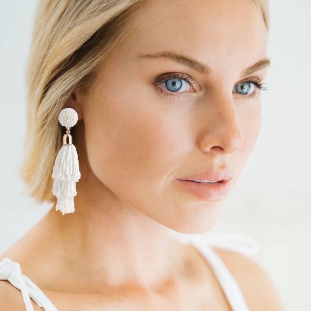 Panacea‎ beaded tassel earrings